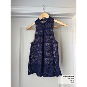 Blue Lace Shirt